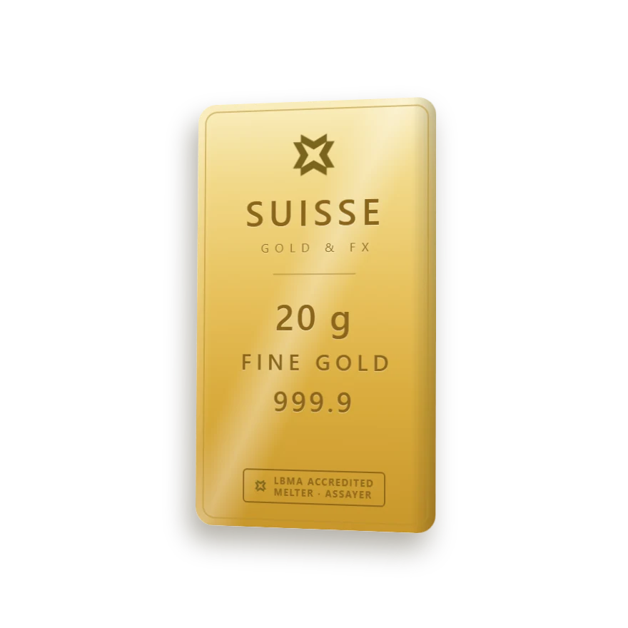 SUISSE златно кюлче 20 г