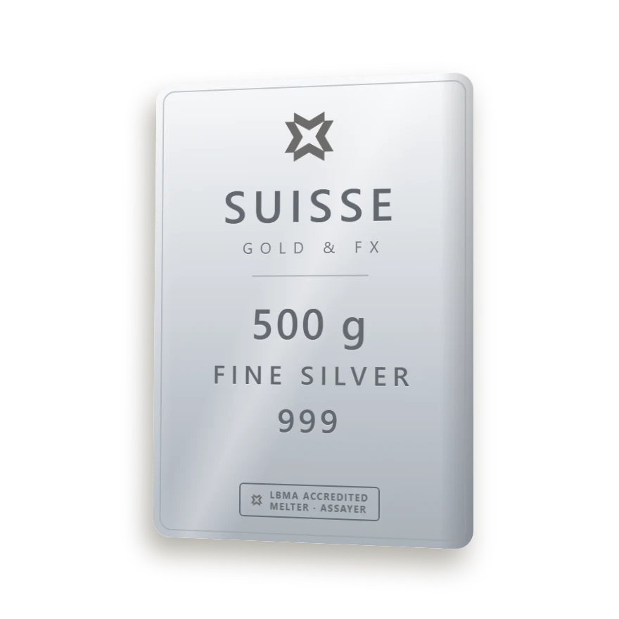 SUISSE сребърно кюлче 500 г